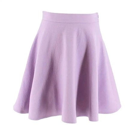 Miu Miu Lilac Wool Skater Skirt
