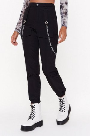Touch and Cargo High-Waisted Chain Pants | Shop Clothes at Nasty Gal!