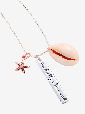 Disney The Little Mermaid Starfish Puka Shell Necklace