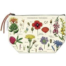 Amazon.com: Cavallini Papers & Co. Wildflowers Vintage Pouch, Multi