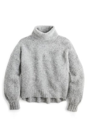 J.Crew Balloon Sleeve Fuzzy Turtleneck Sweater (Regular & Plus Size) | Nordstrom