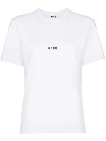Camiseta Con Logo Msgm Por 85€ - Compra Online Aw19 - Devolución Gratuita Y Pago Seguro