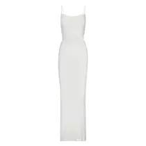 Soft Lounge Shimmer Long Slip Dress - Marble | SKIMS