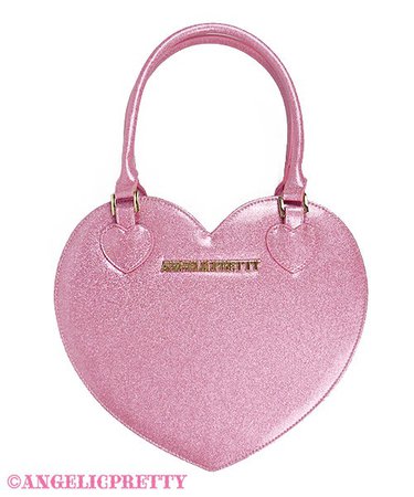 Glitter Love Heart Tote Bag (2021) by Angelic Pretty