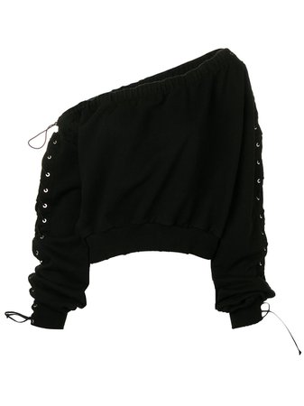 Shop black UNRAVEL PROJECT Maglia cropped jumper with Express Delivery - Farfetch