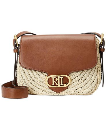 Lauren Ralph Lauren Addie Straw Crossbody & Reviews - Handbags & Accessories - Macy's