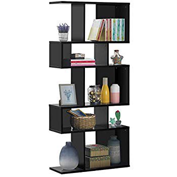 Amazon.com: Giantex Freestanding Ladder Bookcase, 5 Cubes Corner Storage Bookshelf, 5-Layer Shelves Closet Organizer Rack Display Cabinet (Black): Home & Kitchen