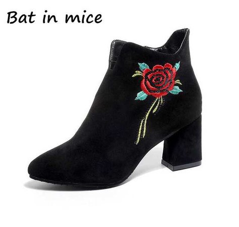 black women boots with rose - Google Search