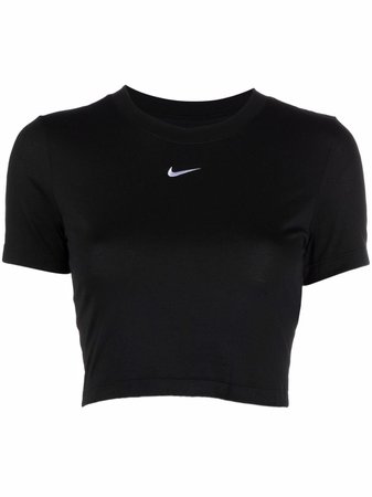 Nike Swoosh logo-detail Cropped T-shirt - Farfetch