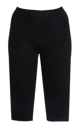 Arancia Ribbed-Knit Knee-Length Shorts By Jacquemus | Moda Operandi
