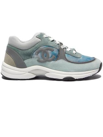 Chanel CC Grey/blue Marble Reflective Sneaker– Aztec Clothing