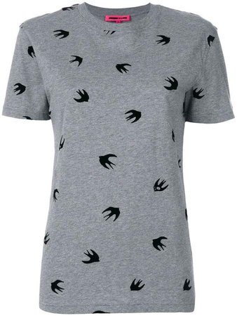swallow print T-shirt