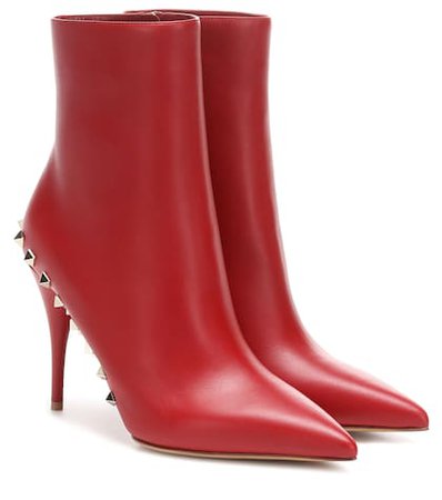 Valentino Garavani Jaw Studs leather ankle boots