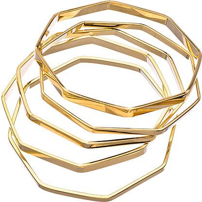 Gold Stacked Bracelets | How to Wear the 1970s Trend | POPSUGAR Fashion Photo 13