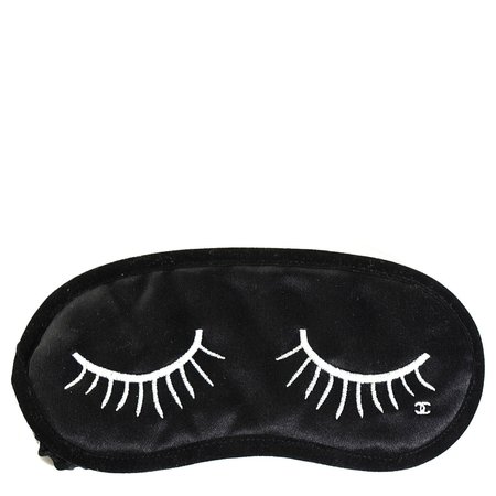 Chanel Silk Eyelid Sleeping Mask - Black