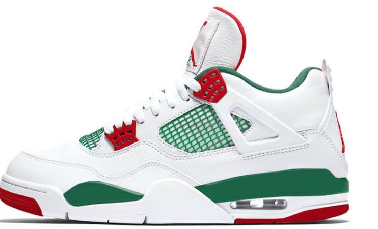 green red and white Jordan’s