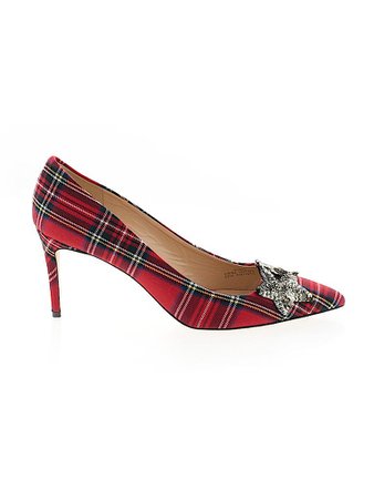 J.Crew Collection Plaid Red Heels Size 11 - 80% off | thredUP