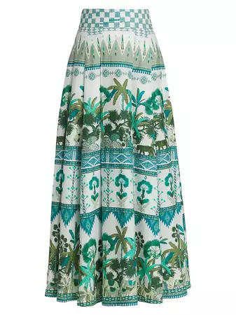 Shop Emporio Sirenuse Flaminia Printed Maxi Skirt | Saks Fifth Avenue
