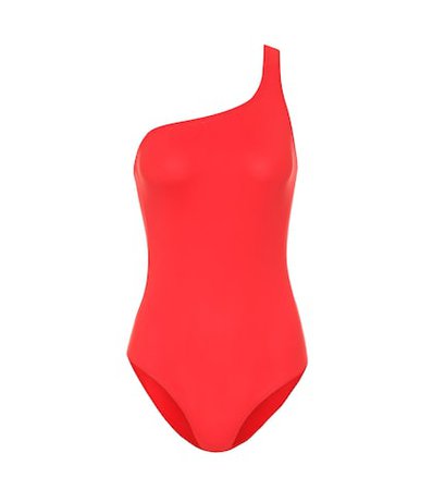 Sage one-shoulder swimsuit