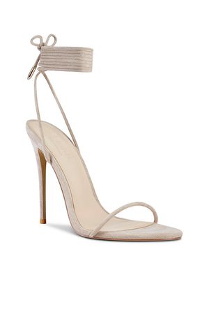 Barely There Lace Up Heel - Nude | Femme LA