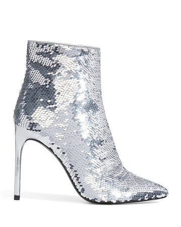 Alice + Olivia Celyn Sequined Ankle Booties