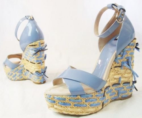 100% Authentic Dolce Gabbana Sandals Gorgeous Sky Blue 37 size, Made in Italy | eBay