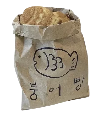 fish bread cute bag