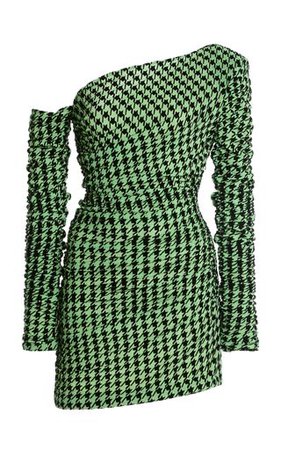 black and green designer dress