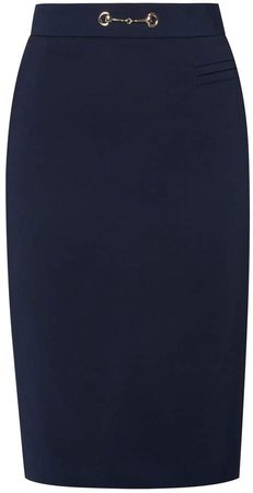 Menashion Pencil Skirt No. 904 Blue