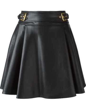 Leather Volume Skirt