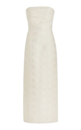 Lowre Jacquard Cotton-Blend Midi Dress By Emilia Wickstead | Moda Operandi