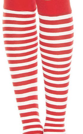 red and white socks