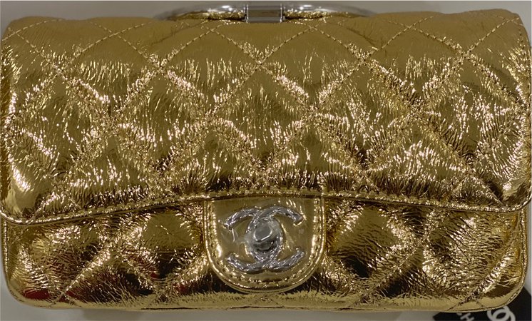 chanel gold purse