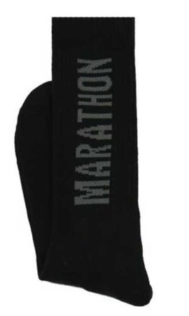 Marathon Socks - Black/Grey