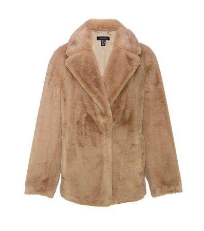 Camel Faux Fur Coat | New Look