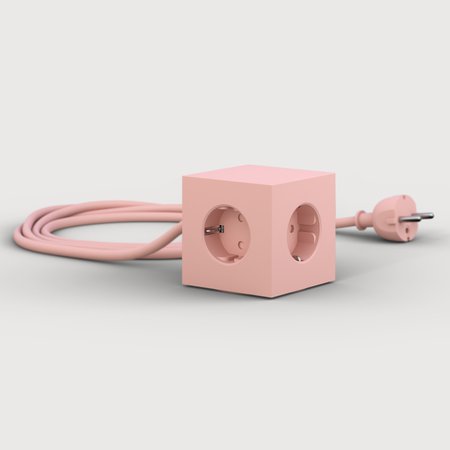 Mehrfachstecker "Square 1 USB" Rosa - Limited Edition - Designedit_