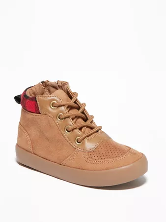 Faux-Suede High-Top Sneakers for Toddler Boys | Old Navy
