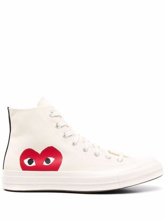Shop Comme Des Garçons Play x Converse x Converse Chuck 70 high-top sneakers with Express Delivery - FARFETCH