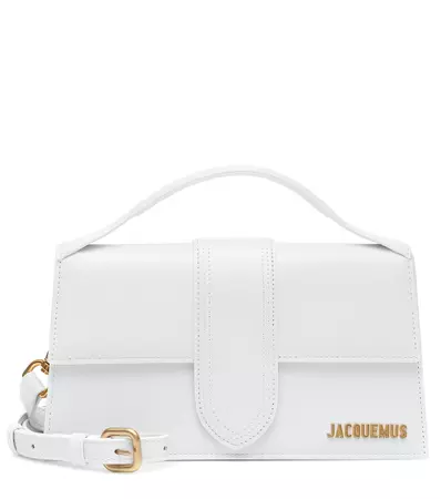 Le Grand Bambino Leather Shoulder Bag in White - Jacquemus | Mytheresa