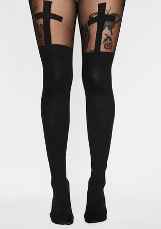 *clipped by @luci-her* Losing My Religion Sheer Tights | Dolls Kill