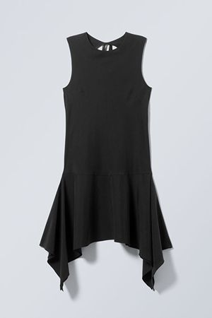 Open Back Mini Dress - Black - Weekday WW