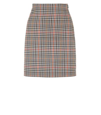 Off White Check Mini Skirt | New Look