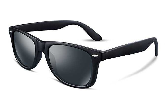 Amazon.com: FEISEDY Great Classic Polarized Sunglasses Men Women Mirrored HD Lens B1858 (11 Matte, 54): Clothing