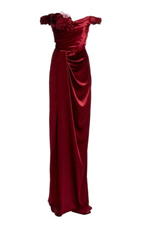 Dior- Off The Shoulder Velvet Gown