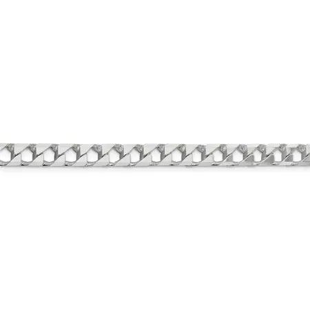 Primal Silver Sterling Silver 6.75mm Polished Open Curb Chain Bracelet - Walmart.com
