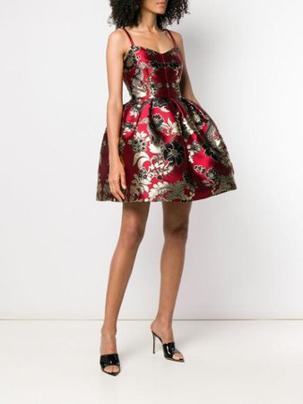 Dolce & Gabbana Broccato Flowers Dress - Farfetch