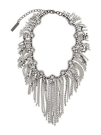 Ermanno Scervino Crystal Embellished Cascade Necklace - Farfetch