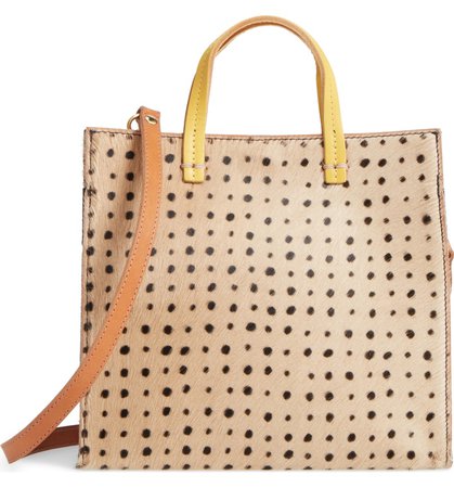 Clare V. Small Petit Simple Genuine Calf Hair Tote | Nordstrom