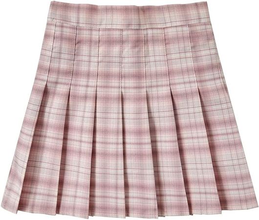 Amazon.com: Pleated Skirts for Women High Waisted Tennis Outfits with Shorts Women's Pink Plaid Cheer Dress Size L : Clothing, Shoes & Jewelry