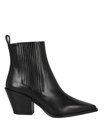 AEYDE | Kate Leather Cuban Heeled Booties